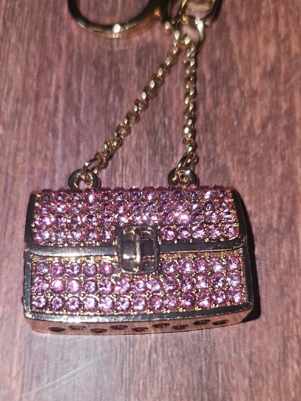 Rhinestone Mini Purse Keychains